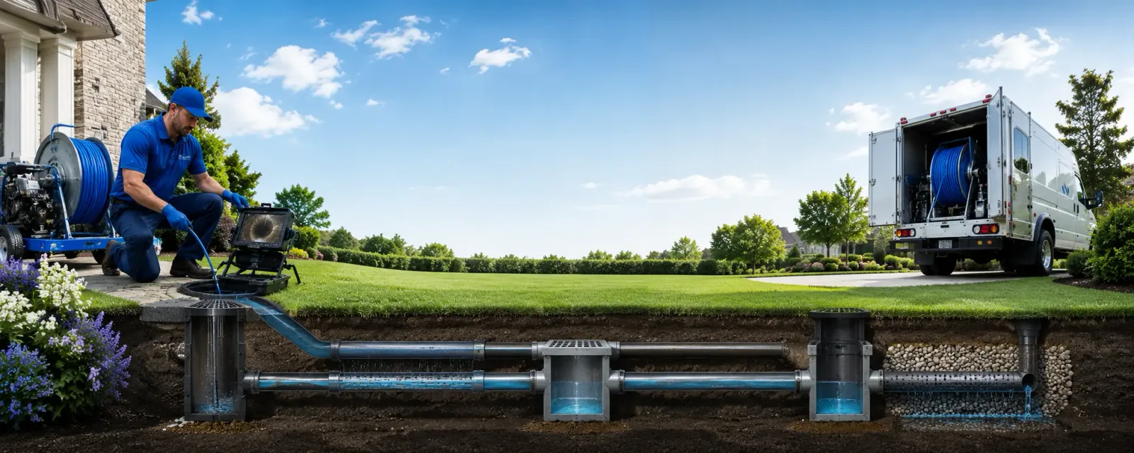 Outdoor drain cleaning information for Combes, TX